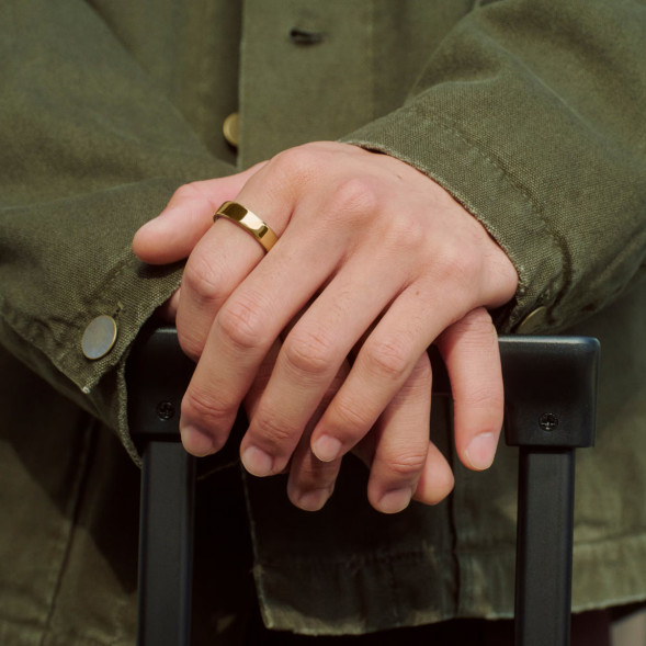 Умное кольцо Oura Ring 5 (размер 8), золотой/Gold в Комсомольске-на-Амуре