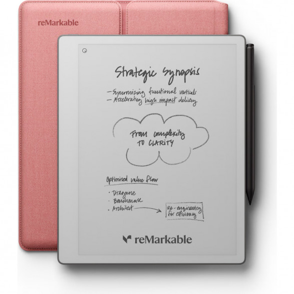 Графический планшет reMarkable Paper Pure+Marker Plus+Sleeve Folio, Desert Pink в Комсомольске-на-Амуре