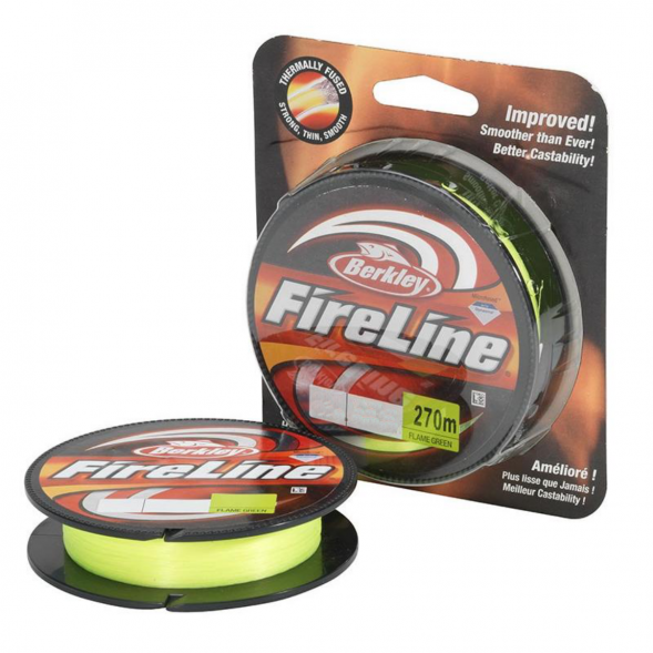 Леска Berkley FireLine 0,15mm 7,9kg 270m, Flame Green (зелёный неон) в Комсомольске-на-Амуре