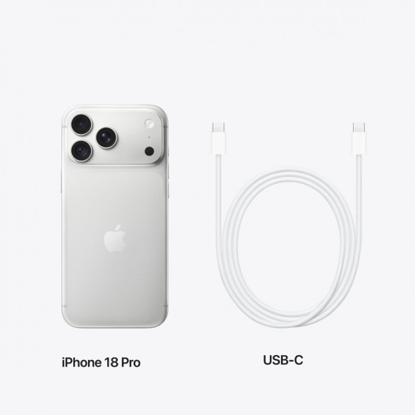 Смартфон Apple iPhone 18 Pro 256GB (eSIM), Silver в Комсомольске-на-Амуре
