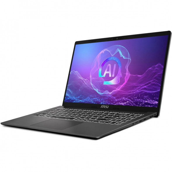 Ноутбук MSI Modern A15 AI+ F3HMG-040XRU (15.6&amp;quot;, IPS, AMD Ryzen AI 5 330 2ГГц, 4-ядерный, 16ГБ DDR5, 512ГБ SSD, AMD Radeon 820M, без ОС), серый в Комсомольске-на-Амуре