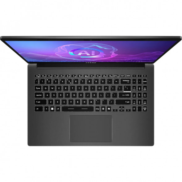 Ноутбук MSI Modern A15 AI+ F3HMG-040XRU (15.6&amp;quot;, IPS, AMD Ryzen AI 5 330 2ГГц, 4-ядерный, 16ГБ DDR5, 512ГБ SSD, AMD Radeon 820M, без ОС), серый в Комсомольске-на-Амуре