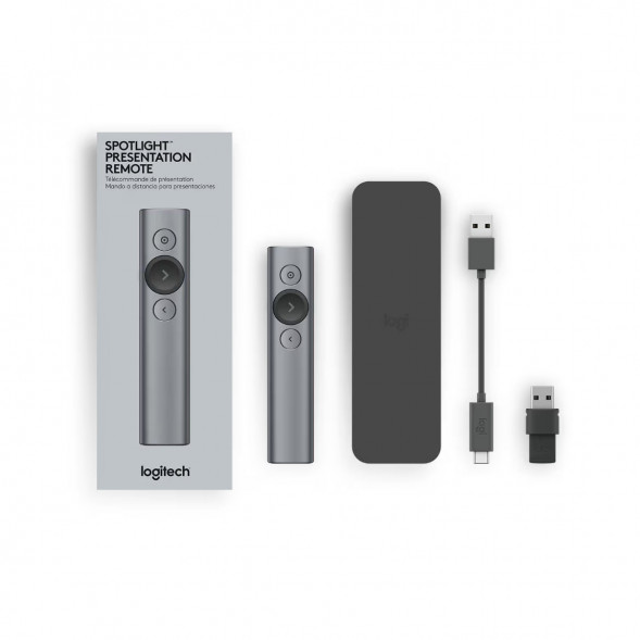 Презентер Logitech Spotlight Presentation Remote серый в Комсомольске-на-Амуре