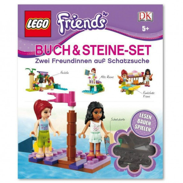 Книга и набор кубиков LEGO Friends Buch &amp;amp; Steine-Set Zwei Freundinnen auf Schatzsuche в Комсомольске-на-Амуре