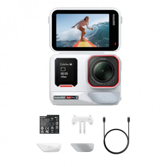 Экшн-камера Insta360 Ace Pro 2, Arctic White в Комсомольске-на-Амуре