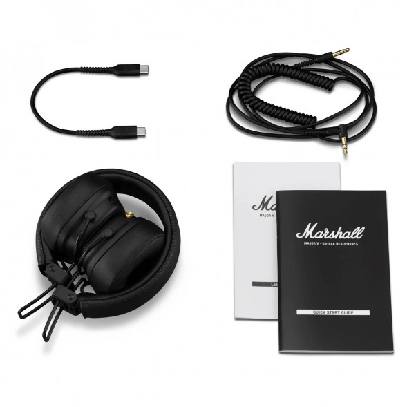Беспроводные наушники Marshall Major V, чёрный в Комсомольске-на-Амуре