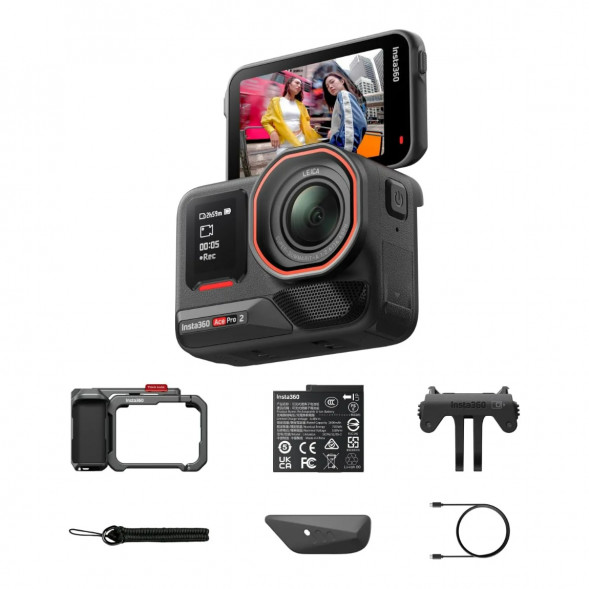 Экшн-камера Insta360 Ace Pro 2 Single Battery Xplorer Bundle, Gray в Комсомольске-на-Амуре