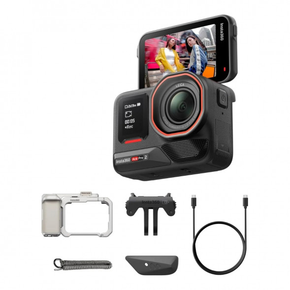 Экшн-камера Insta360 Ace Pro 2 Single Battery Xplorer Bundle, Silver в Комсомольске-на-Амуре