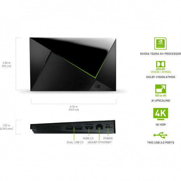 ТВ-приставка NVIDIA SHIELD TV PRO, черный в Комсомольске-на-Амуре