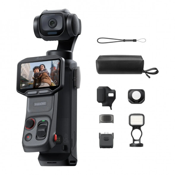 Экшн-камера Insta360 Luna Pro Fill Light Bundle, Cosmic Black в Комсомольске-на-Амуре
