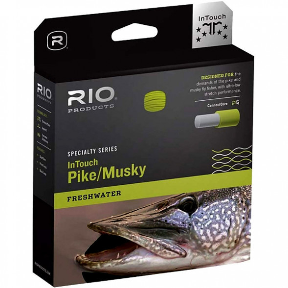 Леска RIO InTouch Pike/Musky WF8F/I, Gray/Yellow в Комсомольске-на-Амуре