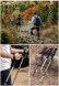 Треккинговая палка Naturehike 135 см, 1шт., серый/зеленый в Комсомольске-на-Амуре