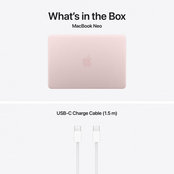 Ноутбук Apple MacBook Neo MHFH4 (A18 Pro 5-Core GPU, 8/256GB), Розовый/Blush в Комсомольске-на-Амуре