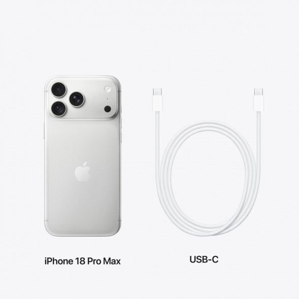 Смартфон Apple iPhone 18 Pro Max 512GB (SIM + eSIM), Silver в Комсомольске-на-Амуре