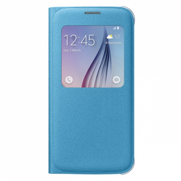Чехол для Samsung Galaxy S6 S-View Cover (EF-CG920BLE), Blue в Комсомольске-на-Амуре