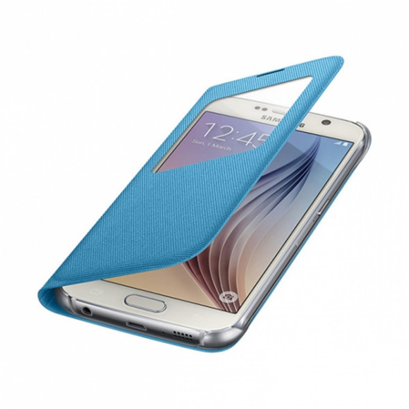 Чехол для Samsung Galaxy S6 S-View Cover (EF-CG920BLE), Blue в Комсомольске-на-Амуре