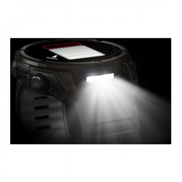Умные часы Garmin Fenix 8, 51 мм, Solar, Sapphire Carbon Gray DLC Titanium with Black/Pebble Gray Silicone 010-02907-10 в Комсомольске-на-Амуре