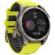 Умные часы Garmin Fenix 8, 51 мм, Solar, Sapphire Titanium with AMP Yellow/Graphite Silicone Band 010-02907-20 в Комсомольске-на-Амуре