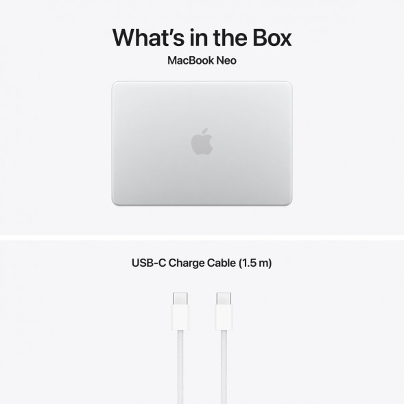 Ноутбук Apple MacBook Neo MHFC4 (A18 Pro 5-Core GPU, 8/512GB), Серебристый/Silver в Комсомольске-на-Амуре