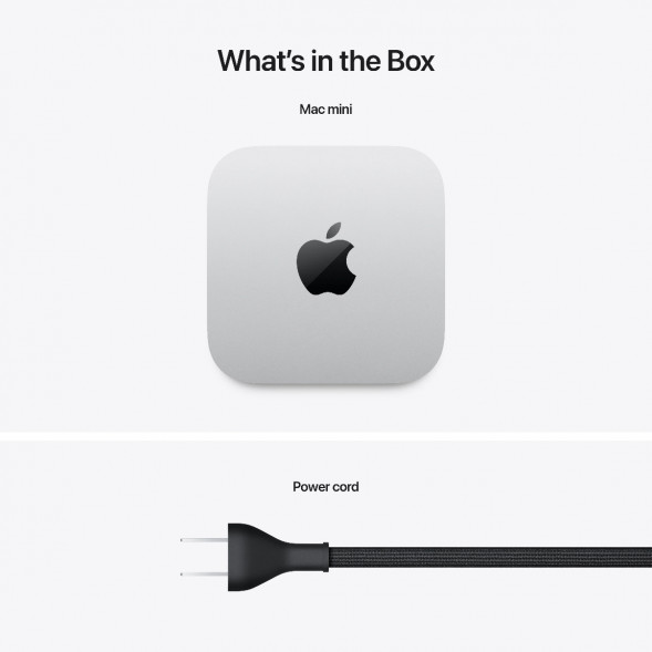 Компьютер Apple Mac mini M4 2024 (MU9D3) (10 Core GPU, 16ГБ, 256ГБ SSD, Apple, macOS), серебристый в Комсомольске-на-Амуре