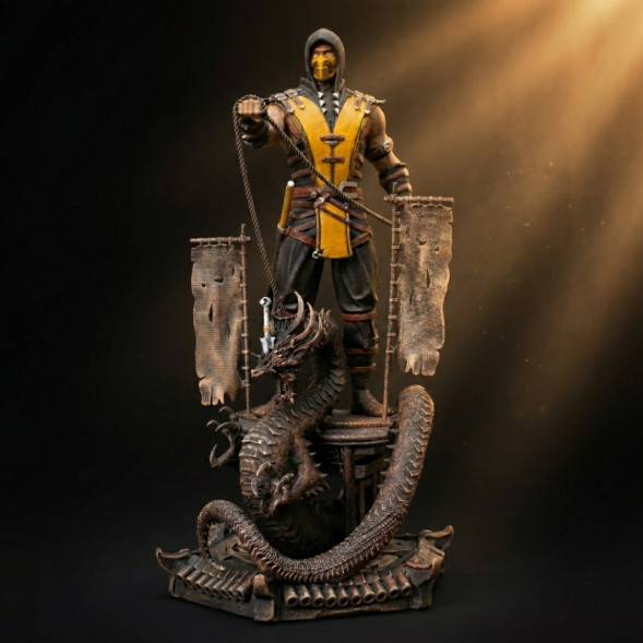 3D фигурка Скорпион Mortal Kombat в Комсомольске-на-Амуре