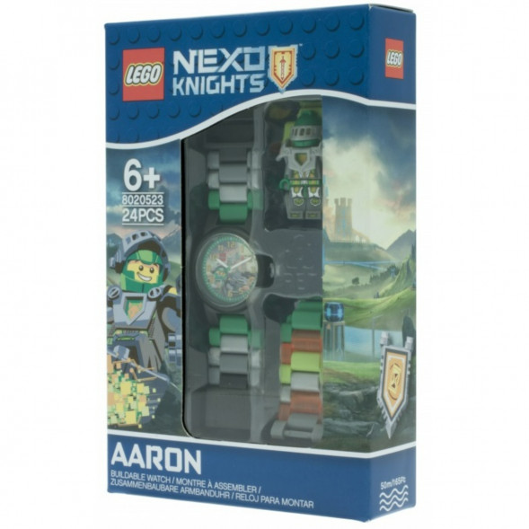 Часы LEGO Nexo Knights 8020523 Аарон с минифигуркой в Комсомольске-на-Амуре