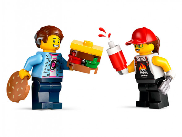 Конструктор LEGO City 60404 Бургерная на колесах в Комсомольске-на-Амуре