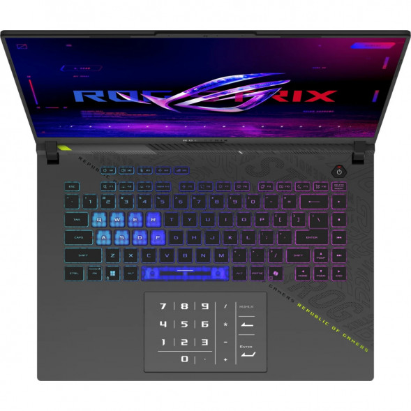 Ноутбук ASUS ROG Strix G16 G614FM-WS94 (16&amp;quot;, IPS, AMD Ryzen 9 9955HX 2.5ГГц, 16 ядер, 16ГБ DDR5, 1ТБ SSD, NVIDIA GeForce RTX 5060 8 ГБ, Windows 11 Home), серый в Комсомольске-на-Амуре