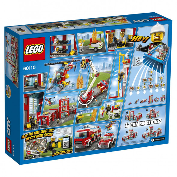 Конструктор LEGO City 60110 Пожарная часть в Комсомольске-на-Амуре