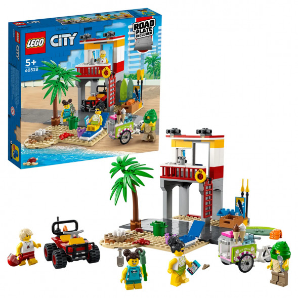 Конструктор LEGO City 60328 Пост спасателей на пляже в Комсомольске-на-Амуре