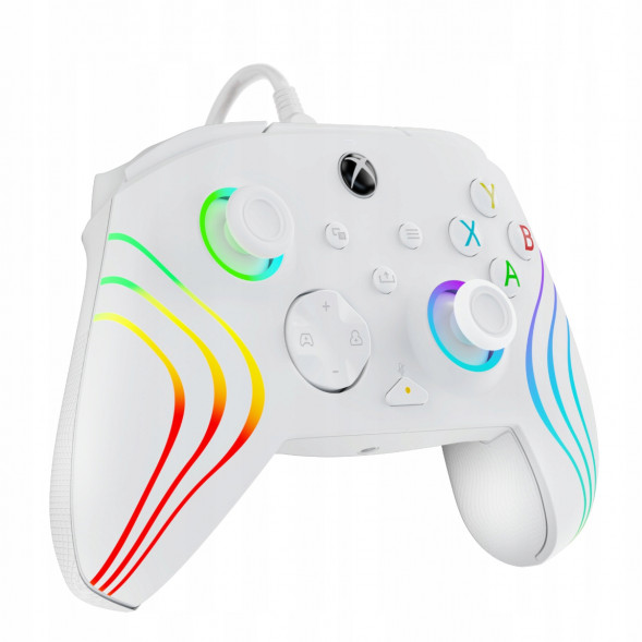 Геймпад проводной PDP для Xbox Afterglow Wave, White в Комсомольске-на-Амуре