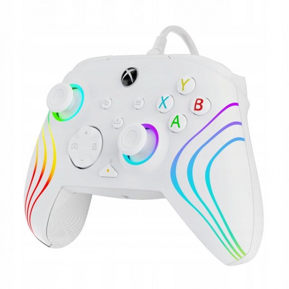 Геймпад проводной PDP для Xbox Afterglow Wave, White в Комсомольске-на-Амуре