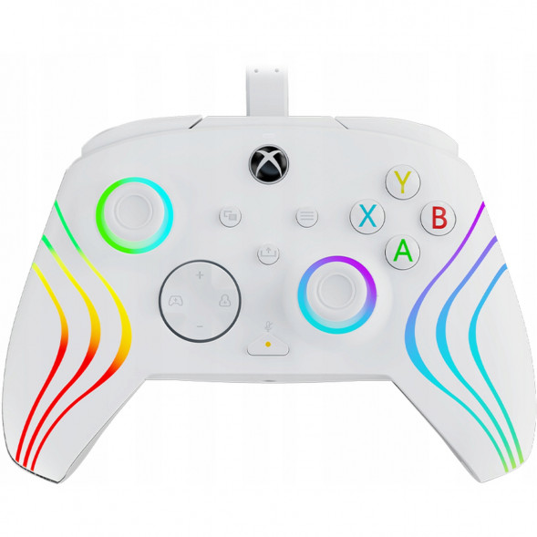 Геймпад проводной PDP для Xbox Afterglow Wave, White в Комсомольске-на-Амуре