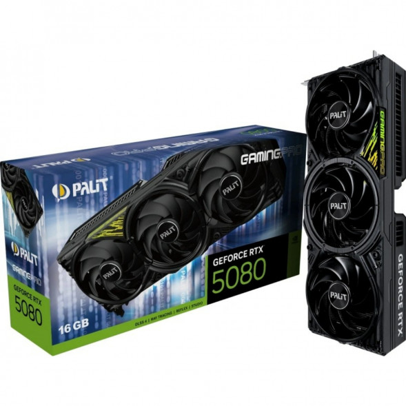 Видеокарта NVIDIA GeForce RTX 5080 Palit GamingPro V1 16GB (NE75080019T2-GB2031Y) в Комсомольске-на-Амуре