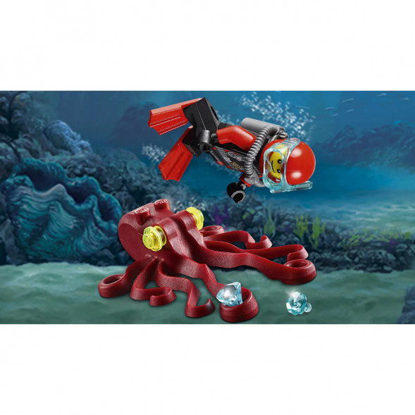 Конструктор LEGO City Deep Sea Explorers 60090 Глубоководный скутер в Комсомольске-на-Амуре
