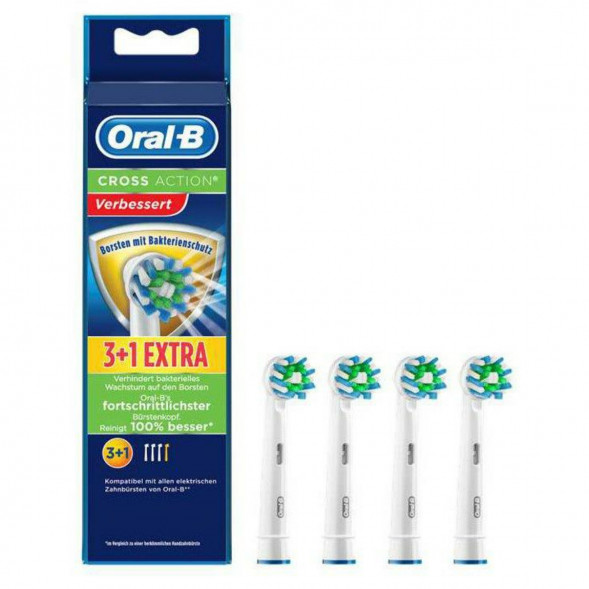 Насадки на зубные щетки Oral-B Cross Action (3+1 Extra), 4 шт. в Комсомольске-на-Амуре
