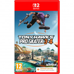Игра Tony Hawk&amp;#039;s Pro Skater 3+4 (код загрузки) [Nintendo Switch 2, английская версия]