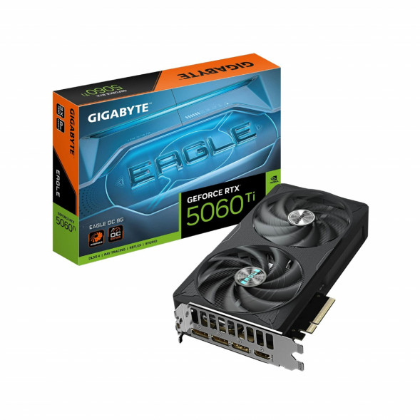 Видеокарта GIGABYTE GeForce RTX 5060 TI EAGLE OC 8G (GV-N506TEAGLE OC-8GD) в Комсомольске-на-Амуре
