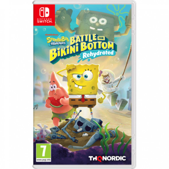 Игра SpongeBob SquarePants: Battle for Bikini Bottom - Rehydrated [Nintendo Switch, русские субтитры] в Комсомольске-на-Амуре
